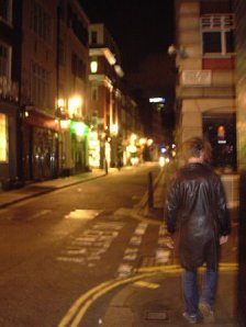 walking the streets of London