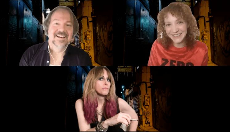 Hugo's biggest fan. Sc 10. Rob Nagle - Hugo, Megan Duffy-Fan, Ali MacLean-Gen